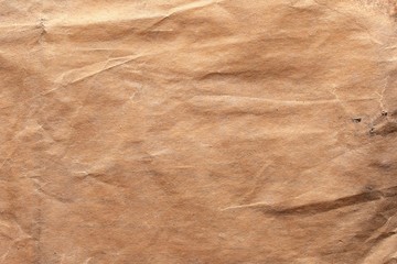 Old paper sheet crumpled texture