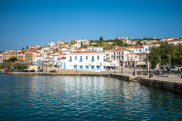 Fototapeta na wymiar Old port of Pylos town in Messenia, Peloponnese, Greece