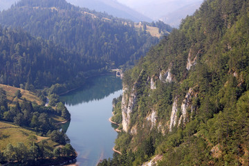 Obraz na płótnie Canvas Spajici lake Tara mountain Serbia