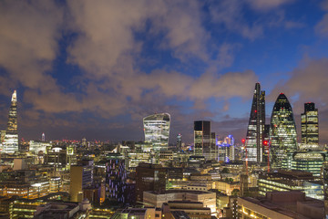 night time timelapse view of amazing london skyline from a unique high vantage point