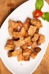 Crispy pork  - Thai food.