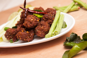 Yam Naem Khao Thot from Thailand - Thai food