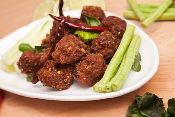 Yam Naem Khao Thot from Thailand - Thai food