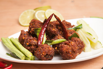 Yam Naem Khao Thot from Thailand - Thai food