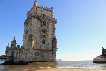 Fototapeta na wymiar Belem tower and the Tagus River