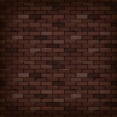 Red brick wall vector background