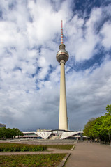 View of Berlin TV tower or Fernsehturm