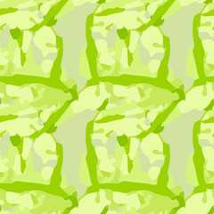 Abstract bright background as UFO camouflage in different shades of green