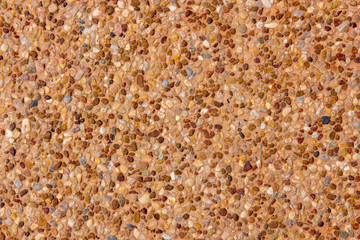 Pebbles stone with concrete background