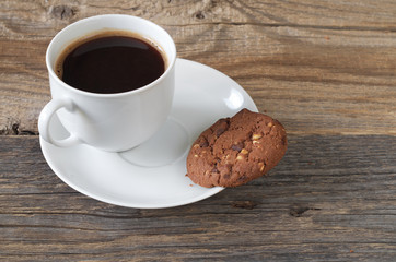 Coffee and chocolate cookie