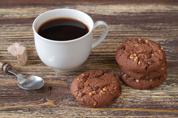 Coffee and chocolate cookies