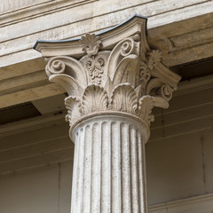 Stone column ancient classic architecture detail