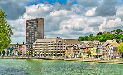 View of Liege, a city on the banks of the Meuse river in Belgium