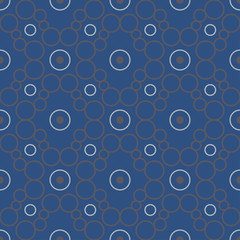 Geometric seamless pattern. Dark blue background