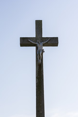 Christ on Cross at Roadside, France.