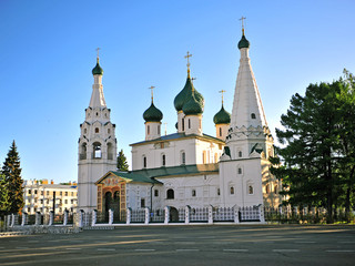Facade of Ilya Prophet church - obrazy, fototapety, plakaty
