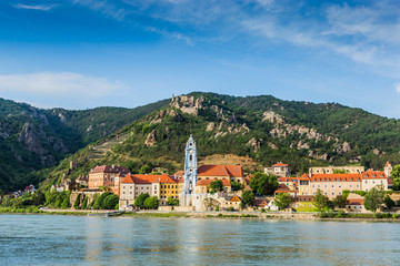 Durnstein along the Danube River in the picturesque Wachau Valley