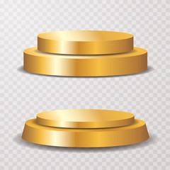 golden pedestals