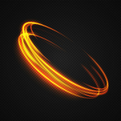 Neon blurry circles at motion