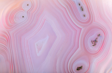 light pink complex agate macro photo