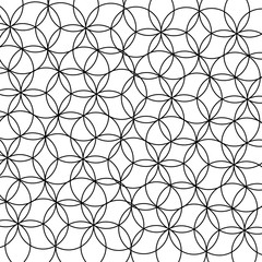 Circle in the paper
Black intersecting circles in a decorative pattern on a white background flower vector illustration background design Stock