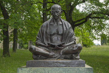 Gandhi-Statue bei den 