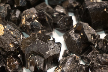 black schorl mineral collection