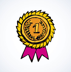 Medal. Vector drawing