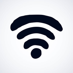 Sign of Wi-Fi. Vector drawing
