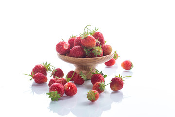 ripe red organic strawberry