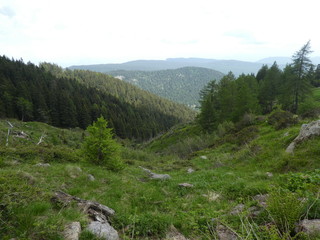 Fototapeta na wymiar landscape of the mountains of south tyrol italy europe