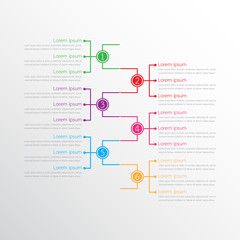 Vector infographic templates used for detailed reports. All 6 topics.
