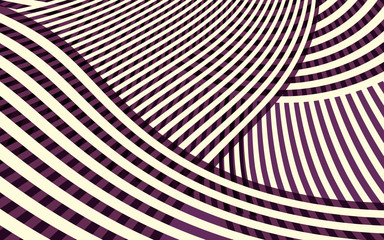 Abstract Curve Stripe Pattern