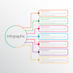 Vector infographic templates used for detailed reports. All 7 topics.