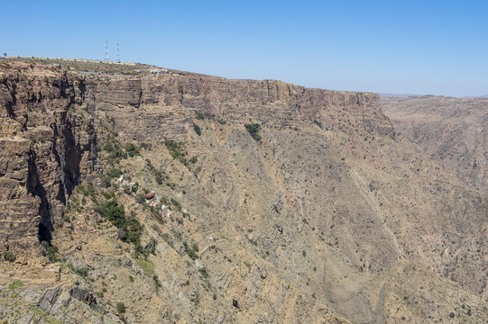 Beautiful mountain scenery around Habala, Abha, Saudi Arabia