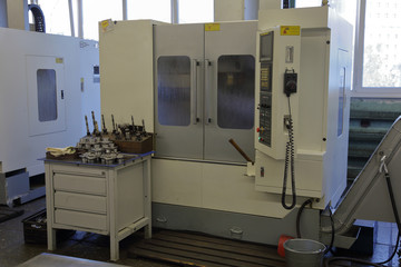 MOSCOW, RUSSIA - MAY 11, 2018: Metalcutting workshop of the Moscow Brake Factory
