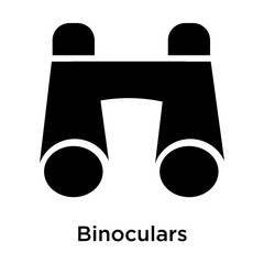 Binoculars icon vector sign and symbol isolated on white background, Binoculars logo concept