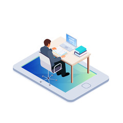 Isometric concept of online learning.