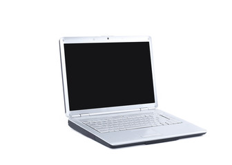 Fototapeta premium open laptop.isolated on a white background.