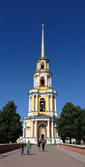 Fototapeta premium Ryazan Kremlin Cathedral bell tower. Ryazan, a town on a summer day
