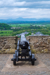 Fototapeta na wymiar Kanone im Schloß von Stirling/Schottland
