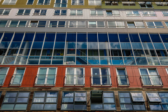 Appartments at the Silodam, Amsterdam center, the Netherlands