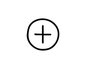 Fototapeta premium plus icon design illustration,hand drawn style design, designed for web and app
