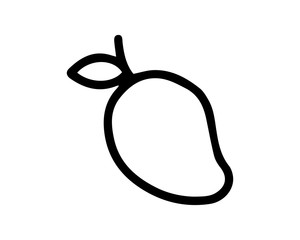 mango icon design illustration,hand drawn style design, designed for web and app