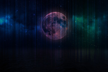 Mond Himmel Farben Filtered