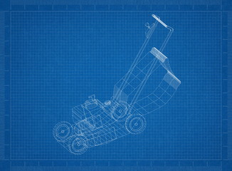 Lawn mower Architect blueprint