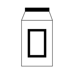 Milk box isolated vector illustration graphic design