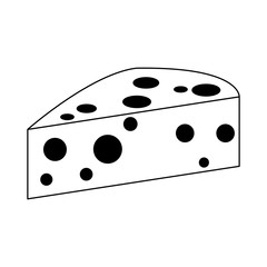 Delicious cheese dairy vector illustration graphic design