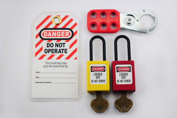 Lock out & Tag out , Lockout station,machine - specific lockout devices and lockout point