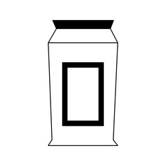 Milk box isolated vector illustration graphic design